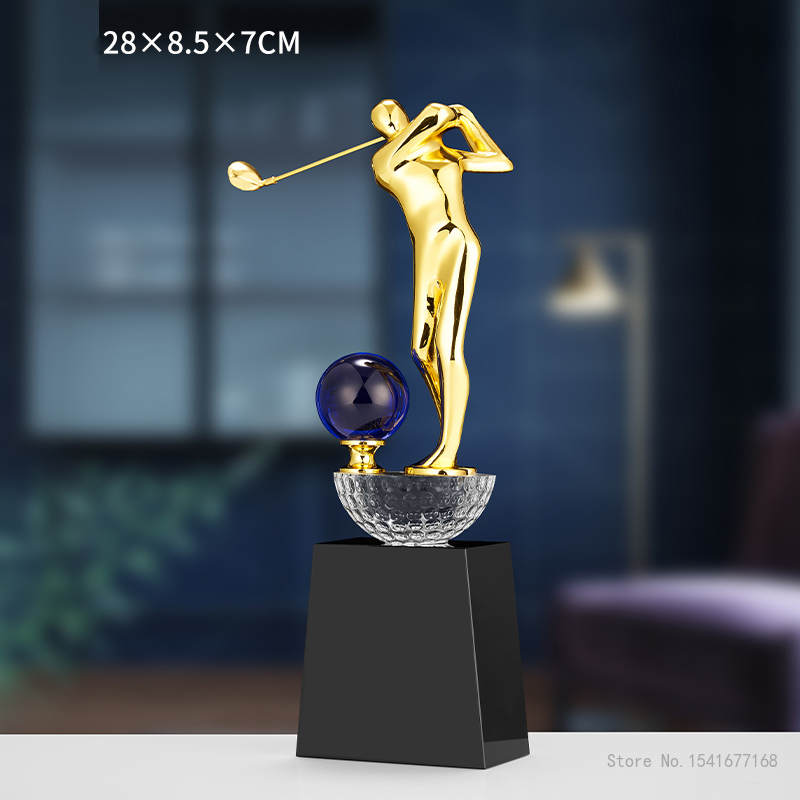 Badminton Cup - Aangepaste High-end Golf Crystal Trophy, Souvenir