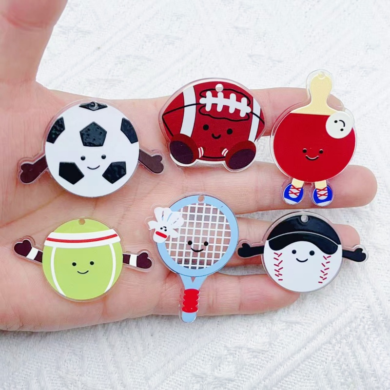 Badminton Date - 10 stuks acryl rugby voetbal badminton