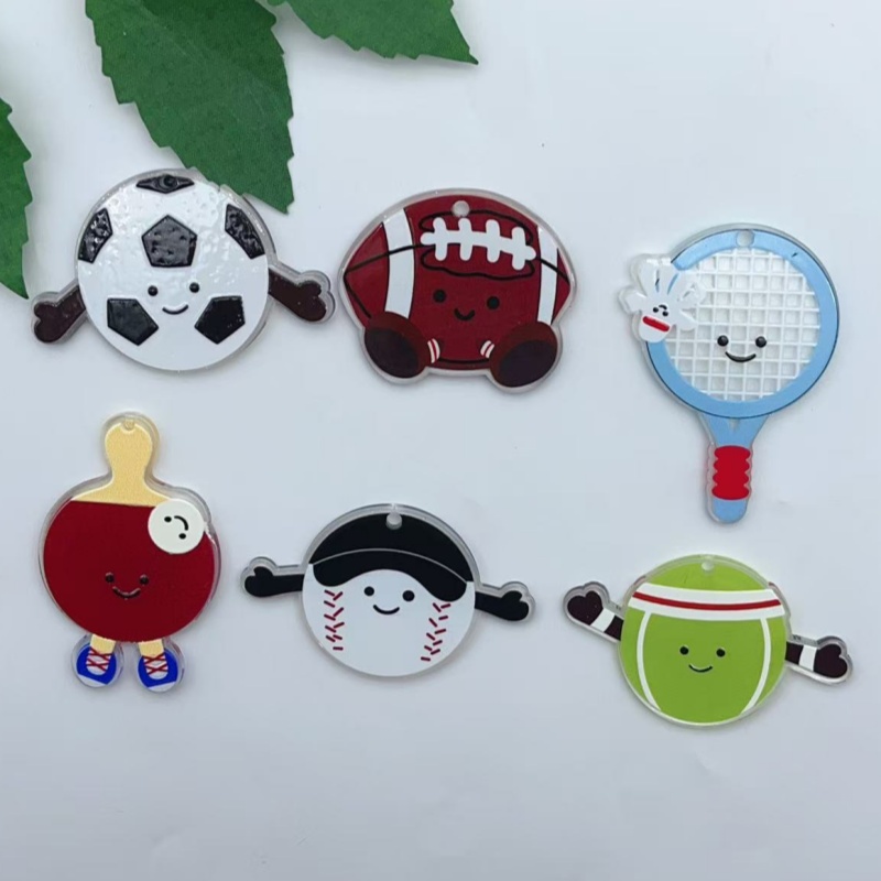 Badminton Date - 10 stuks acryl rugby voetbal badminton
