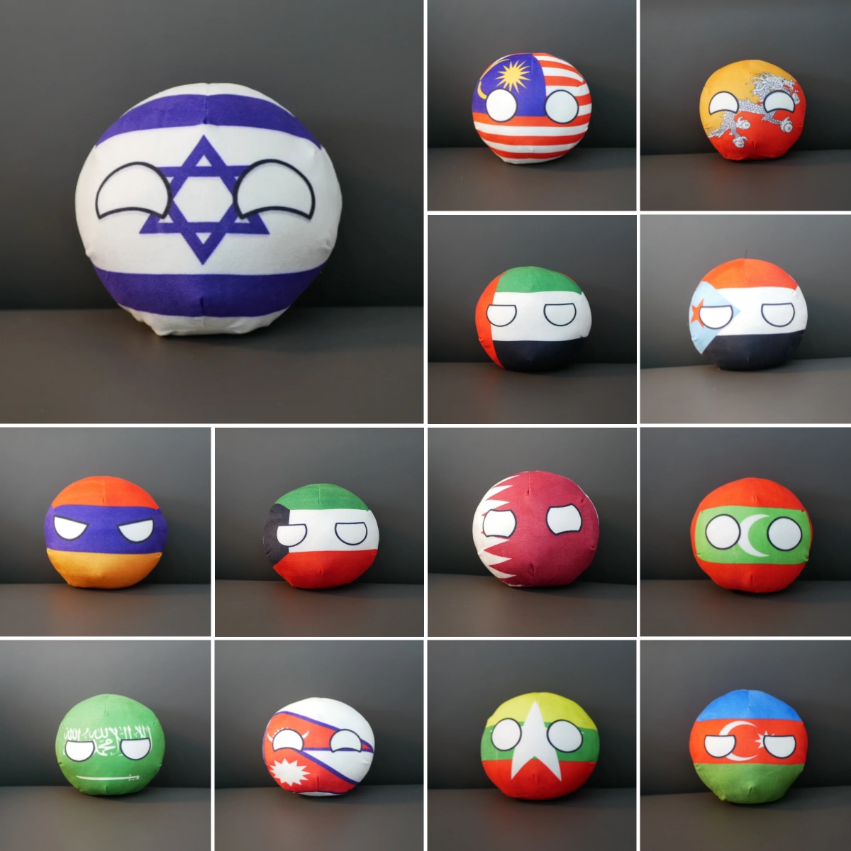Badminton Vietnam - Countryballs pluche sleutelhanger pop Korea Turkije