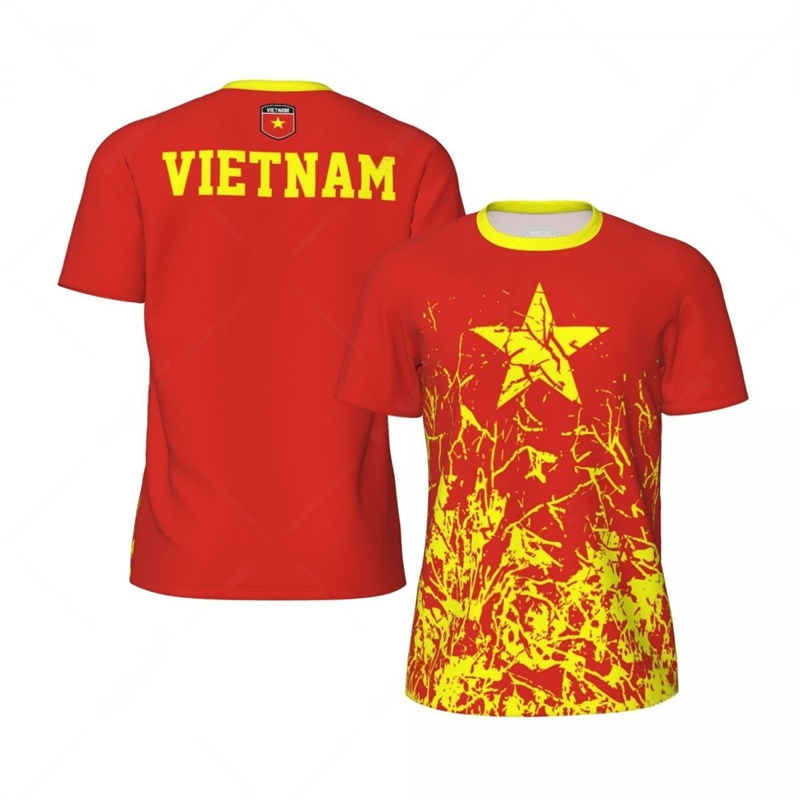 Badminton Vietnam - Vietnam Vlag Grafische Voetbal T-shirts Heren