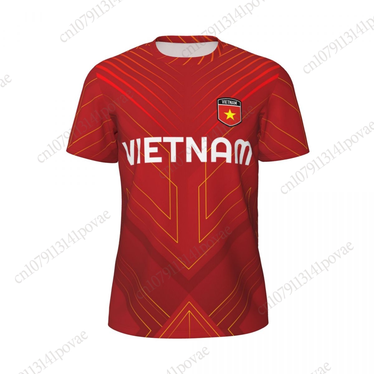 VIETNAM Vlag T-shirts Heren Da - Badminton Vietnam recensie en prijs